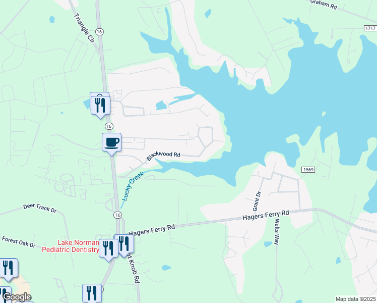 map of restaurants, bars, coffee shops, grocery stores, and more near 7911 Blackwood Road in Denver
