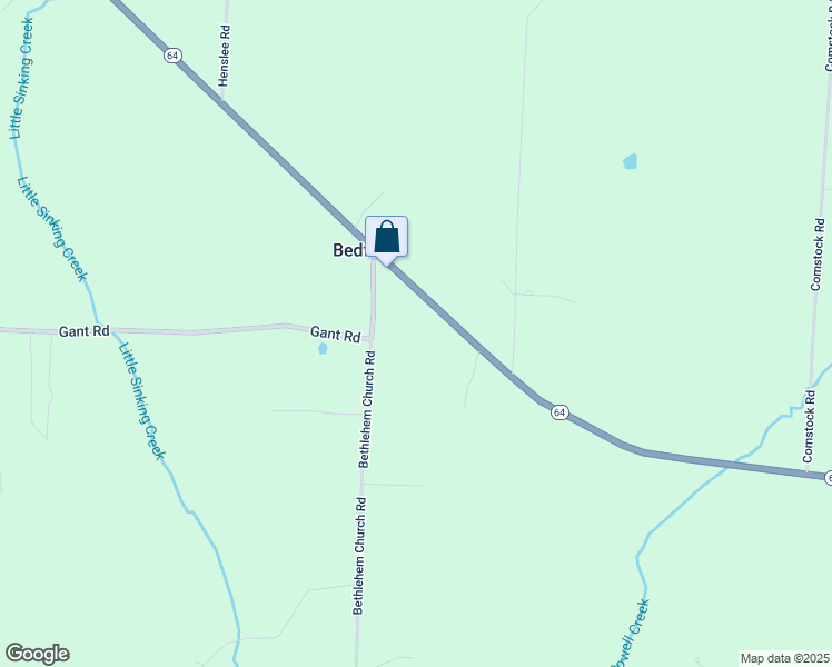 map of restaurants, bars, coffee shops, grocery stores, and more near 1816 Tennessee 64 in Shelbyville