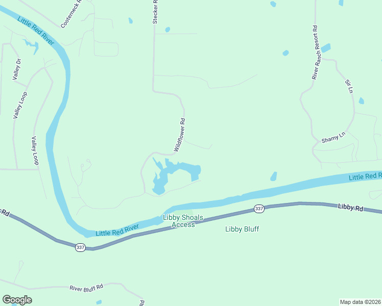map of restaurants, bars, coffee shops, grocery stores, and more near 40 Woodsvine Road in Heber Springs