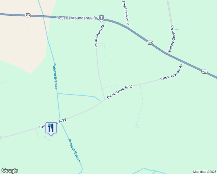 map of restaurants, bars, coffee shops, grocery stores, and more near Deborah Drive in Greene County