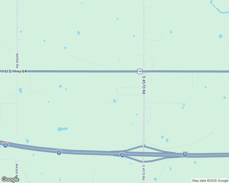 map of restaurants, bars, coffee shops, grocery stores, and more near 107110 South 4570 Road in Sallisaw