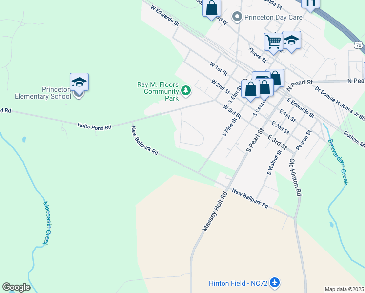 map of restaurants, bars, coffee shops, grocery stores, and more near 79 Clover Drive in Princeton