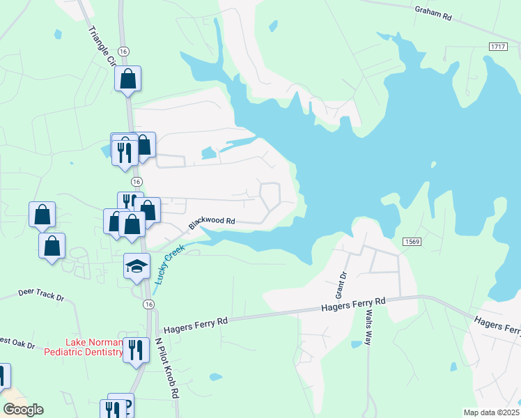 map of restaurants, bars, coffee shops, grocery stores, and more near 8112 Blackwood Road in Denver