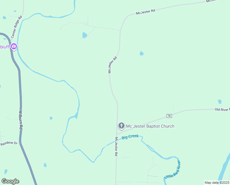 map of restaurants, bars, coffee shops, grocery stores, and more near 1112 McJester Road in Pangburn