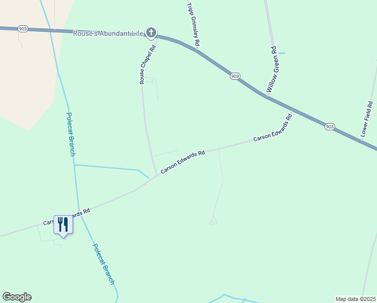 map of restaurants, bars, coffee shops, grocery stores, and more near 564 Carson Edwards Road in Ayden