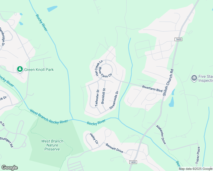 map of restaurants, bars, coffee shops, grocery stores, and more near 3394 Brackhill Street in Davidson