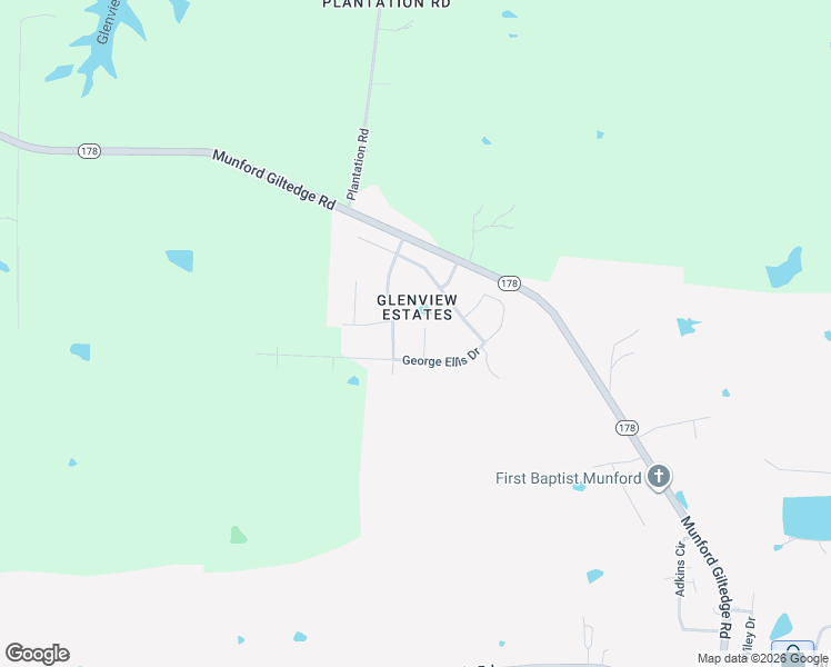 map of restaurants, bars, coffee shops, grocery stores, and more near 55 White Way Cove in Munford