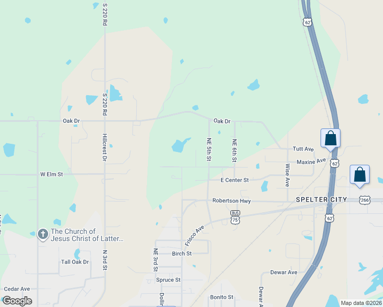 map of restaurants, bars, coffee shops, grocery stores, and more near 2009 Bobwhite Court in Henryetta