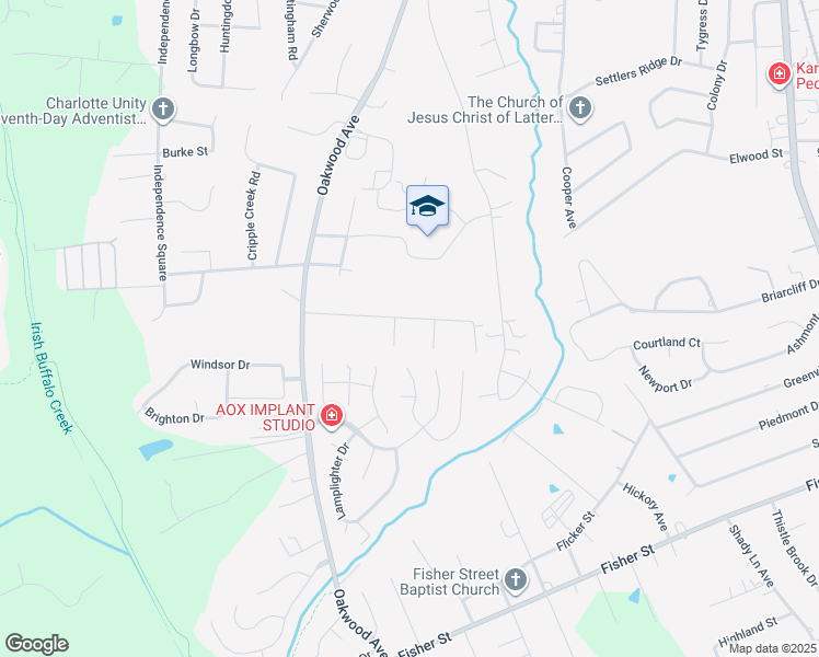 map of restaurants, bars, coffee shops, grocery stores, and more near 945 Coventry Road in Kannapolis