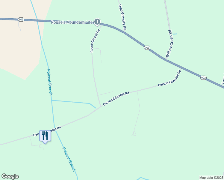 map of restaurants, bars, coffee shops, grocery stores, and more near Deborah Drive in Greene County