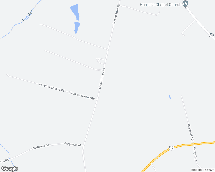 map of restaurants, bars, coffee shops, grocery stores, and more near 1076 Corbett Town Road in Snow Hill