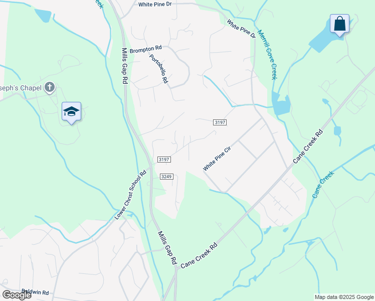 map of restaurants, bars, coffee shops, grocery stores, and more near 139 Allen Dr in Fletcher