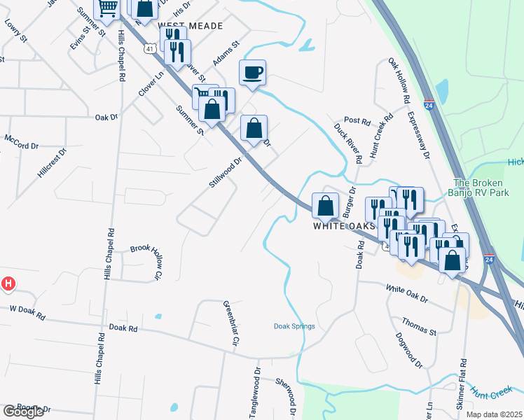 map of restaurants, bars, coffee shops, grocery stores, and more near 73 Buck Street in Manchester