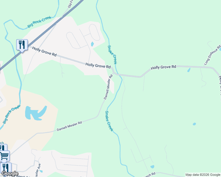 map of restaurants, bars, coffee shops, grocery stores, and more near 1001 Darnell-Mealer Road in Lewisburg