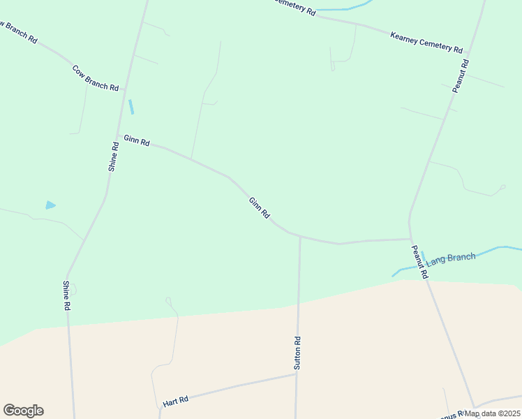 map of restaurants, bars, coffee shops, grocery stores, and more near Ginn Road in Greene County