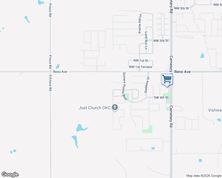 map of restaurants, bars, coffee shops, grocery stores, and more near 401 Argos Road in Yukon