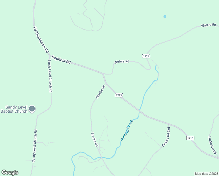 map of restaurants, bars, coffee shops, grocery stores, and more near 1104 Brooks Road in Bostic