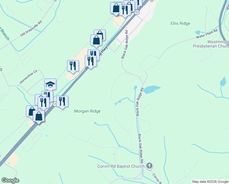 map of restaurants, bars, coffee shops, grocery stores, and more near 349 Sharpe Lane in Dayton