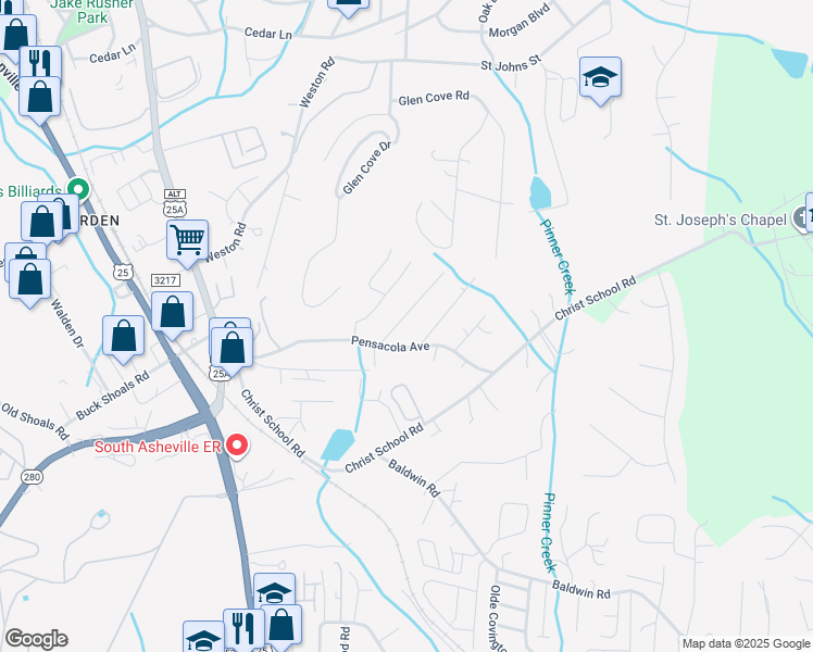 map of restaurants, bars, coffee shops, grocery stores, and more near 12 Palatka Street in Royal Pines