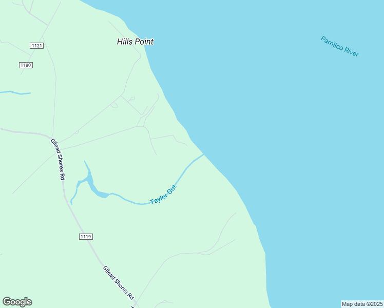 map of restaurants, bars, coffee shops, grocery stores, and more near State Road 1119 in Blounts Creek