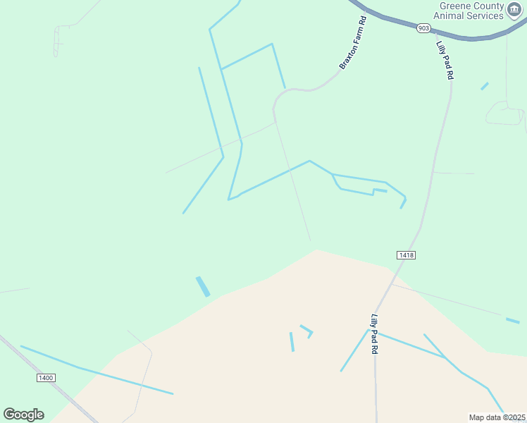 map of restaurants, bars, coffee shops, grocery stores, and more near Braxton Farm Road in Greene County