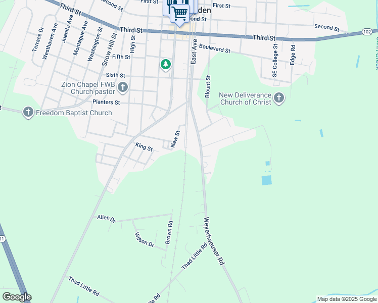 map of restaurants, bars, coffee shops, grocery stores, and more near 4432 Ayden Golf Club Road in Ayden