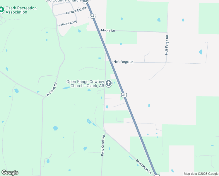 map of restaurants, bars, coffee shops, grocery stores, and more near 5865 U.S. 64 in Ozark