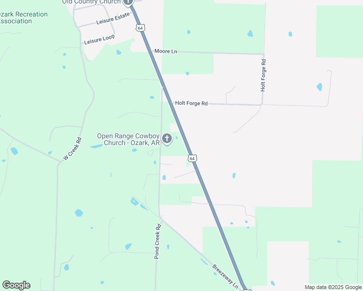 map of restaurants, bars, coffee shops, grocery stores, and more near 5865 U.S. 64 in Ozark