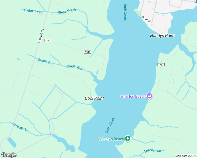 map of restaurants, bars, coffee shops, grocery stores, and more near State Road 1340 in Bath