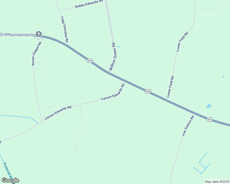 map of restaurants, bars, coffee shops, grocery stores, and more near Carson Edwards Road in Hookerton