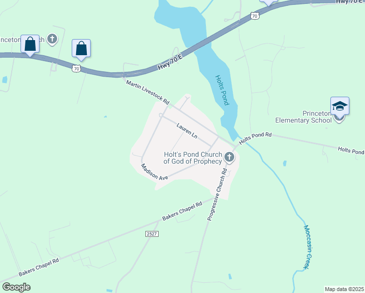 map of restaurants, bars, coffee shops, grocery stores, and more near 81 McKinzie Drive in Princeton