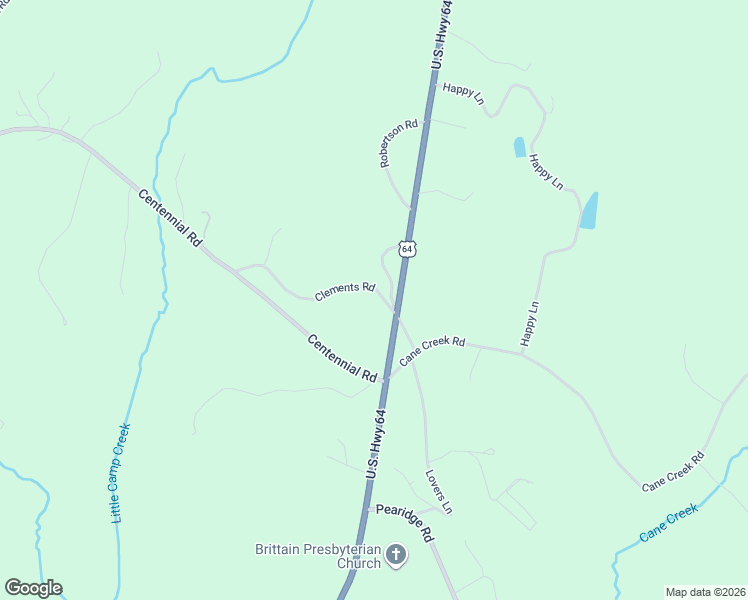 map of restaurants, bars, coffee shops, grocery stores, and more near 137 Clements Road in Rutherfordton
