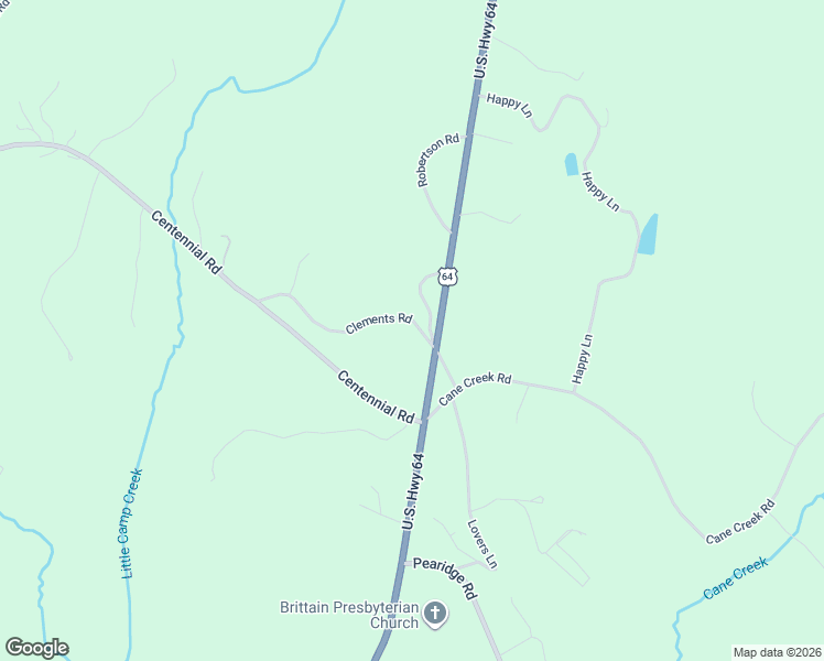 map of restaurants, bars, coffee shops, grocery stores, and more near 137 Clements Road in Rutherfordton