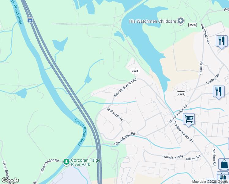 map of restaurants, bars, coffee shops, grocery stores, and more near 34 Douglas Fir Avenue in Arden