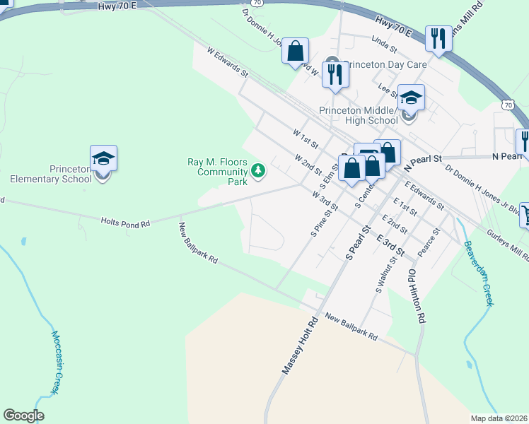 map of restaurants, bars, coffee shops, grocery stores, and more near 15 Oakley Drive in Princeton