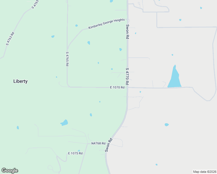 map of restaurants, bars, coffee shops, grocery stores, and more near 476877 East 1070 Road in Muldrow