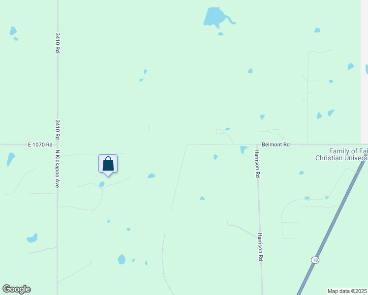 map of restaurants, bars, coffee shops, grocery stores, and more near 41601 East 1070 Road in Meeker
