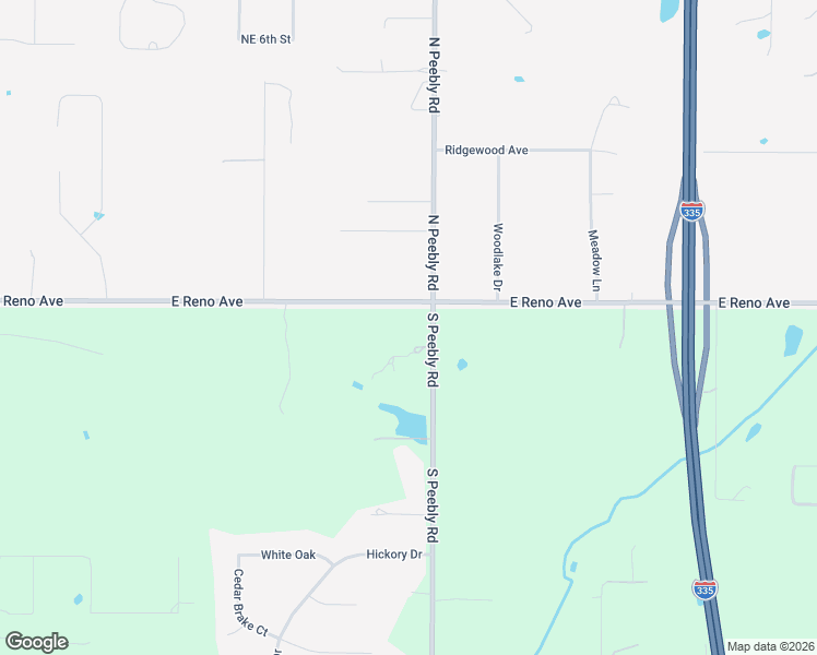 map of restaurants, bars, coffee shops, grocery stores, and more near 151 South Peebly Road in Choctaw