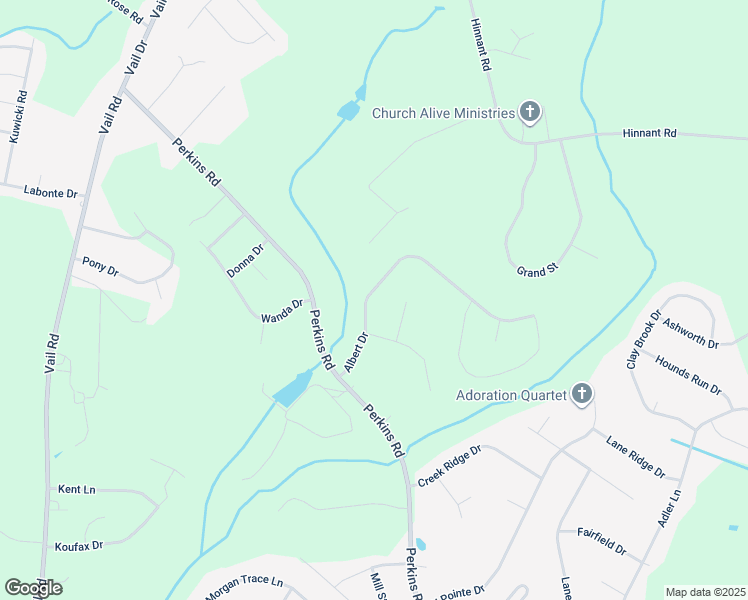 map of restaurants, bars, coffee shops, grocery stores, and more near 116 Albert Drive in Goldsboro