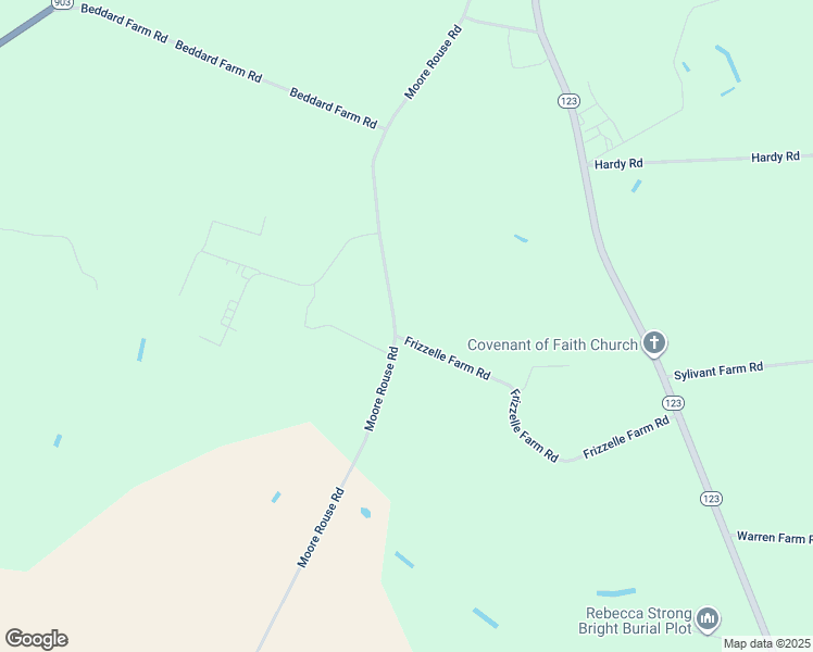 map of restaurants, bars, coffee shops, grocery stores, and more near 1277 Moore Rouse Road in Farmville