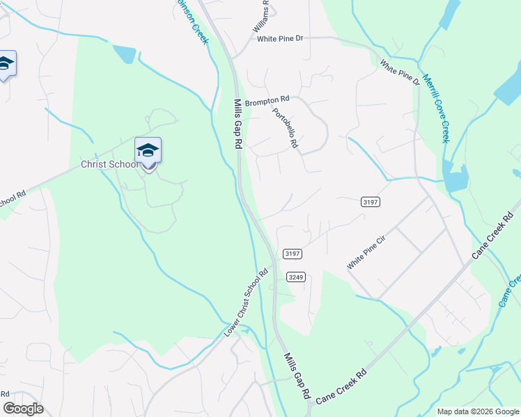 map of restaurants, bars, coffee shops, grocery stores, and more near 668 Mills Gap Road in Arden
