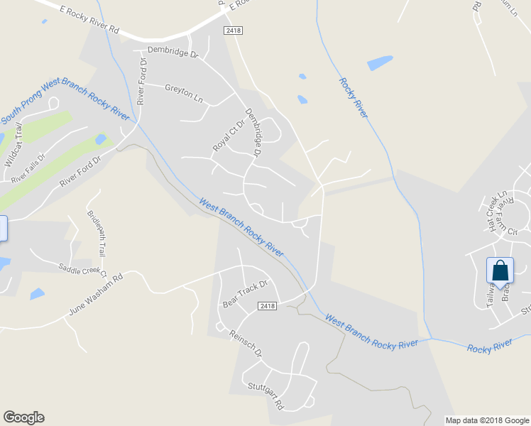 map of restaurants, bars, coffee shops, grocery stores, and more near 18202 Old Arbor Court in Davidson