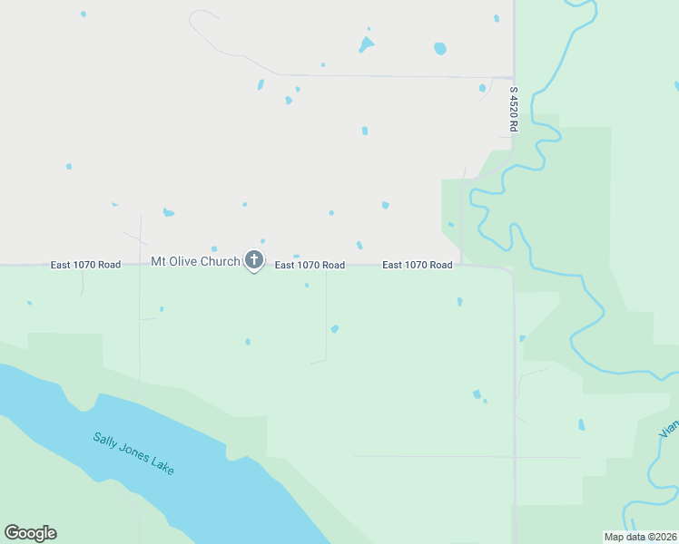 map of restaurants, bars, coffee shops, grocery stores, and more near 451194 East 1070 Road in Vian