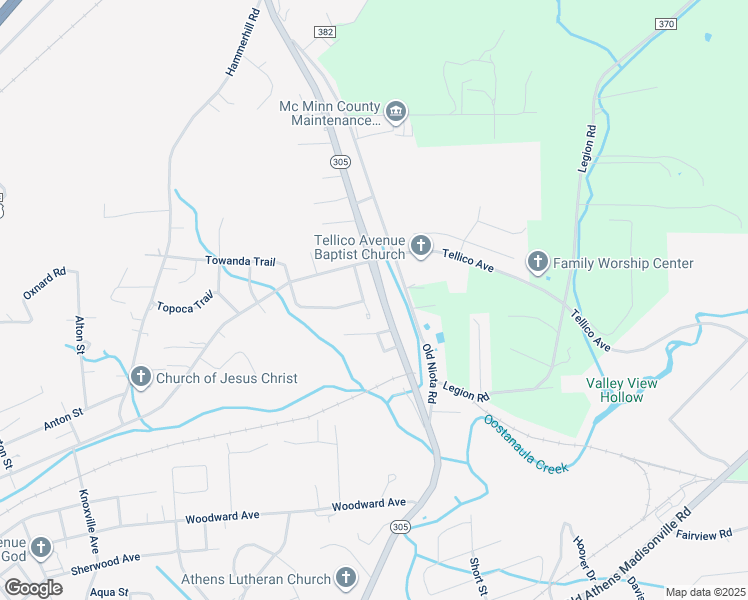 map of restaurants, bars, coffee shops, grocery stores, and more near 1801 Cherokee Street in Athens