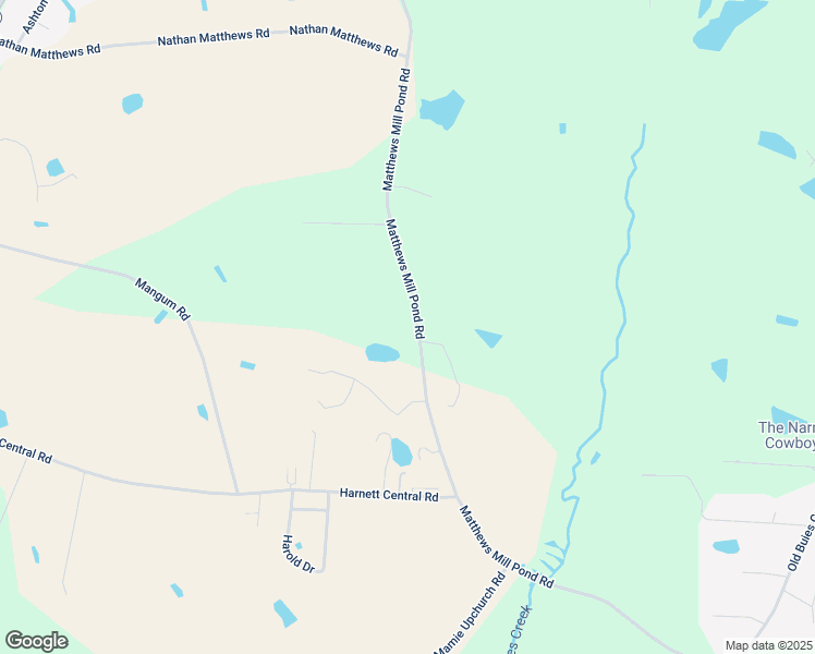 map of restaurants, bars, coffee shops, grocery stores, and more near 2488 Matthews Mill Pond Road in Angier
