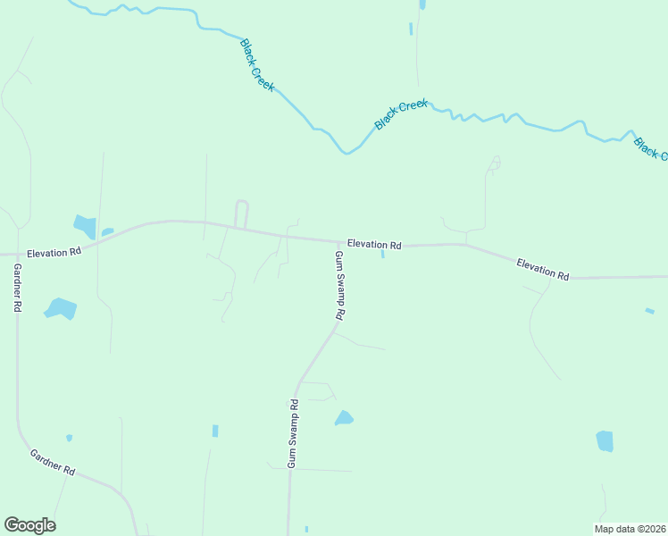 map of restaurants, bars, coffee shops, grocery stores, and more near 1057 Gum Swamp Road in Four Oaks