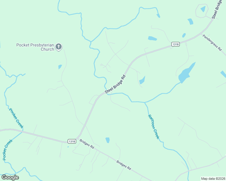 map of restaurants, bars, coffee shops, grocery stores, and more near 1290 Steel Bridge Road in Sanford