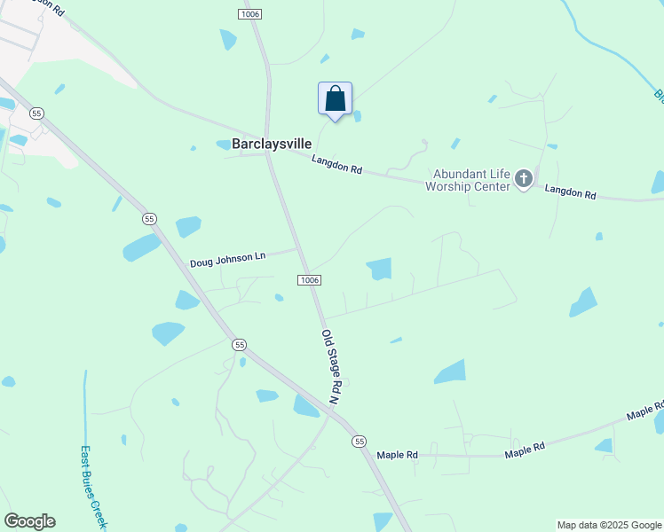 map of restaurants, bars, coffee shops, grocery stores, and more near 68 Wynnridge Drive in Angier