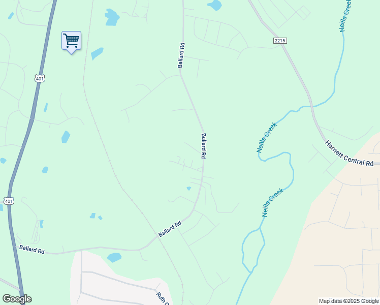map of restaurants, bars, coffee shops, grocery stores, and more near 61 Jay Matthews Lane in Fuquay-Varina