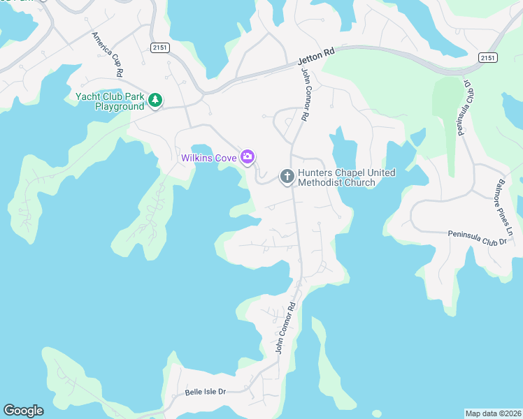 map of restaurants, bars, coffee shops, grocery stores, and more near 18355 John Connor Road in Cornelius